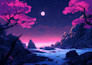 draw an background anime any in style